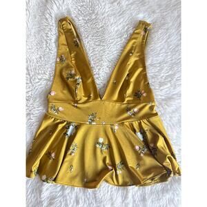 Urban Outfitters Peplum Top size S yellow